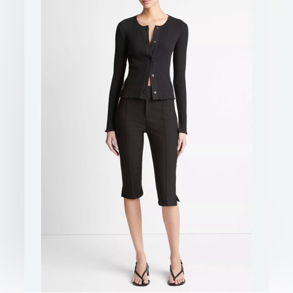 Vince Black Cropped Capris